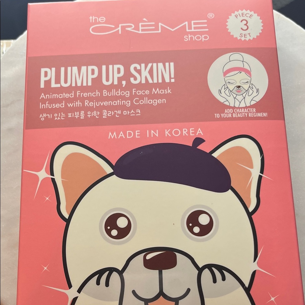 The Crème Shop Pink Face Mask Set
